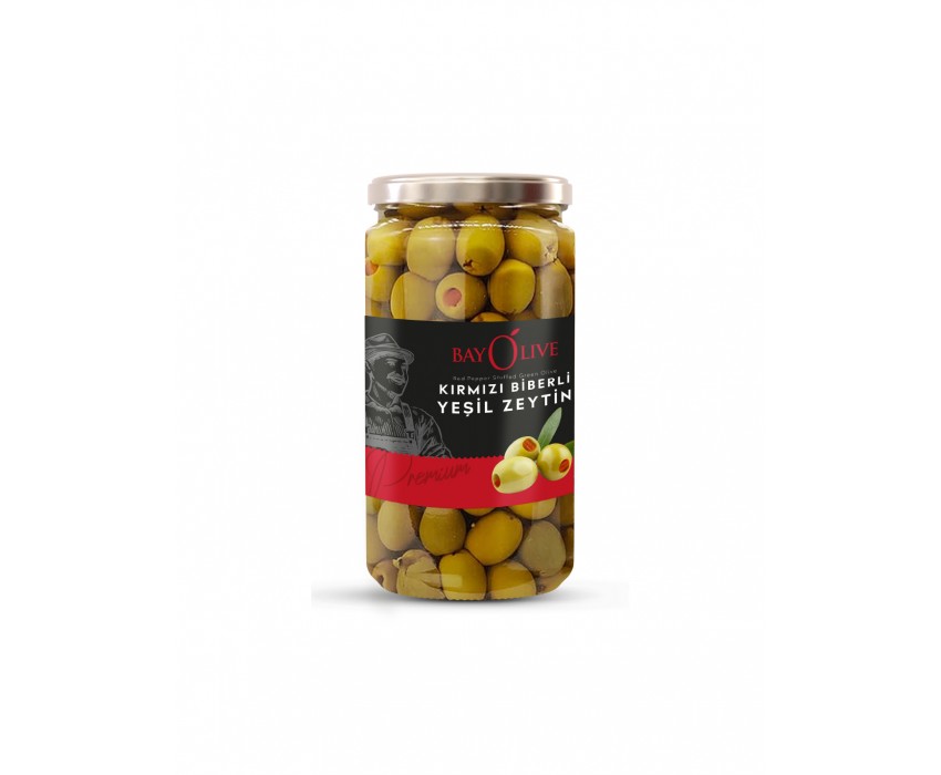 Bayolive Kırmızı Biberli Yeşil Zeytin 270 gr