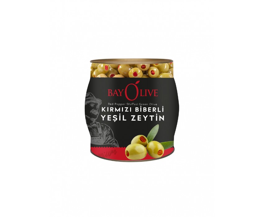 Bayolive Kırmızı Biberli Yeşil Zeytin 550 gr